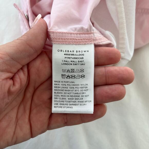 Orlebar Brown Bulldog OB Classic Swim Shorts in Pink Sand Trunks, Size 34 - Picture 15 of 16